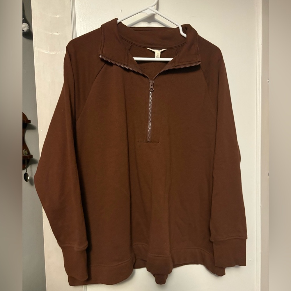 Soft brown 1/4 zip